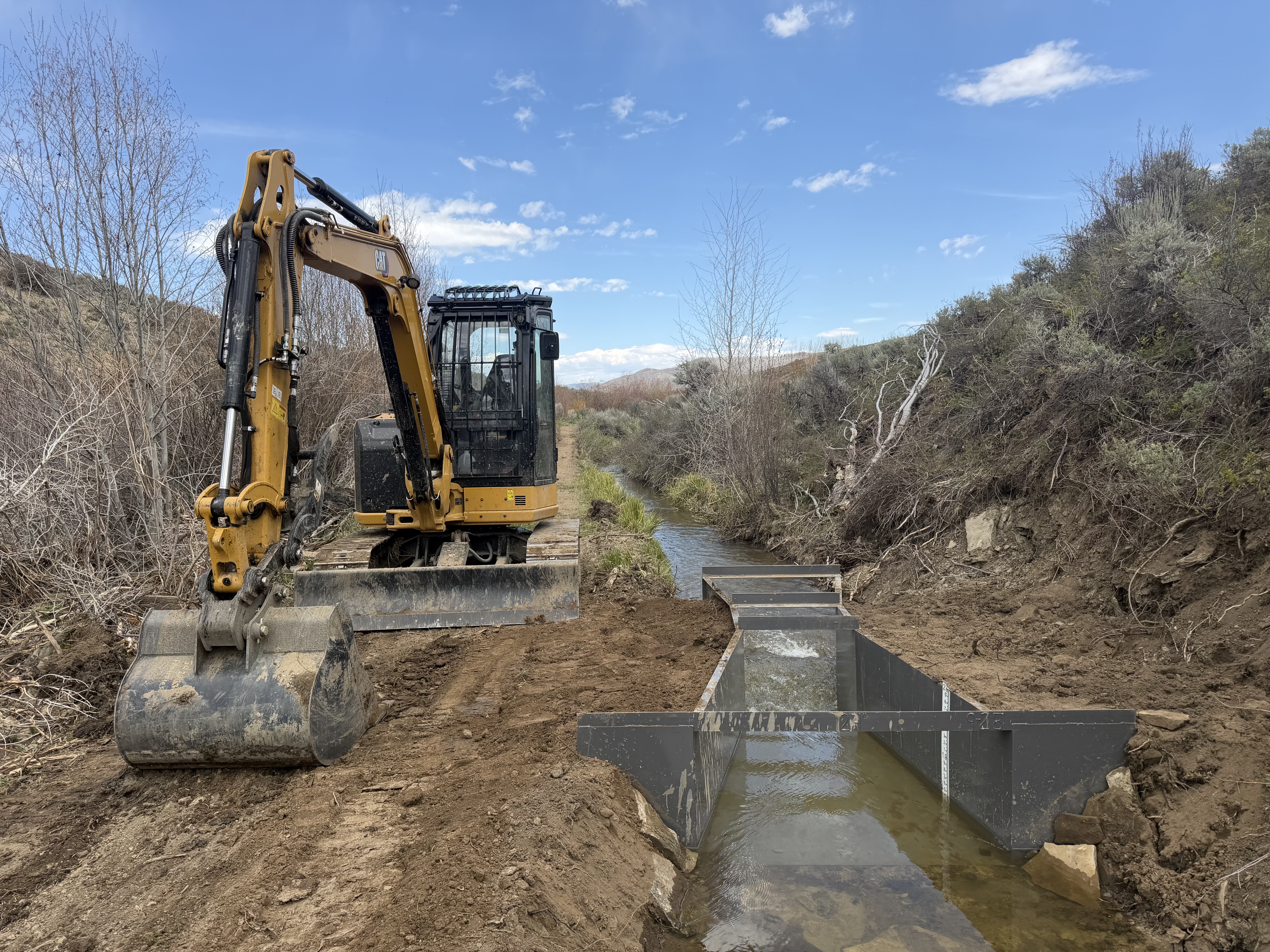 Water work on a ranch property
